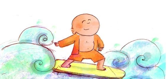 Buddha Doodles You can learn to surf 1